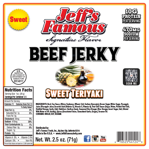 Teriyaki beef jerky low sugar