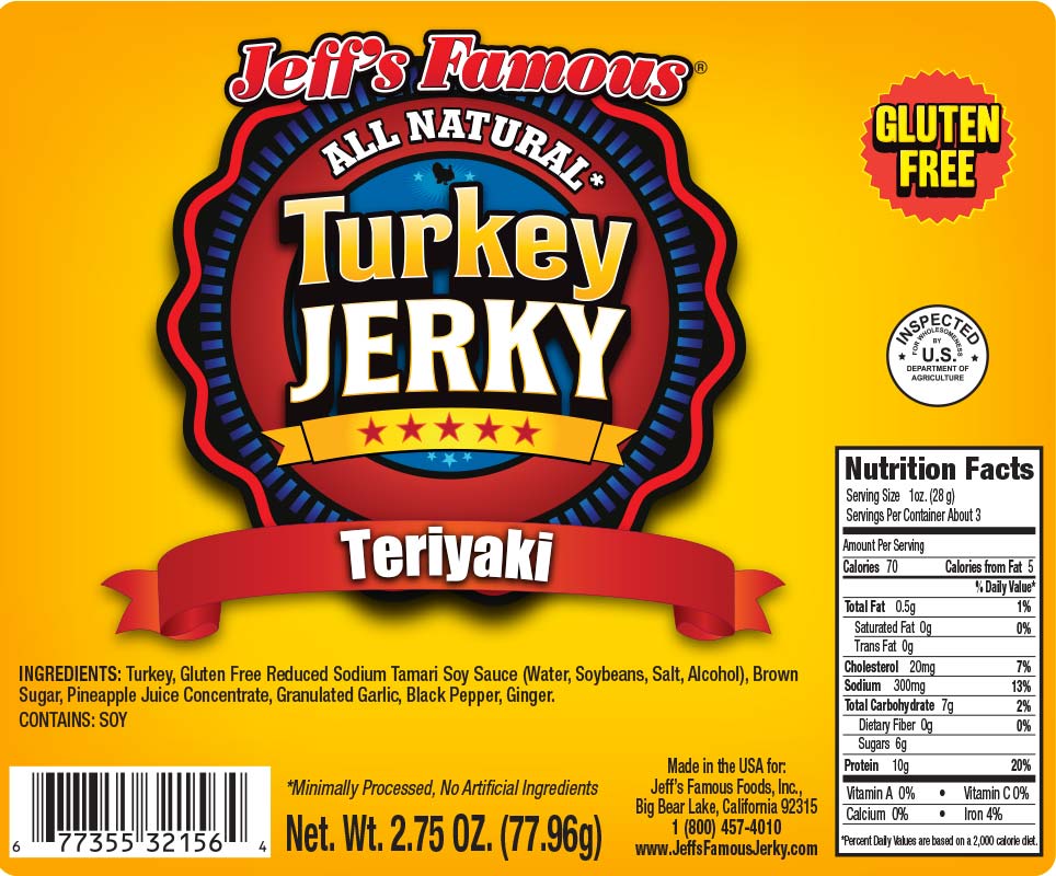 Turkey Jerky Teriyaki