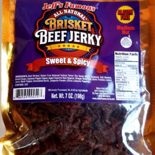 Brisket Beef Jerky  -  Super Premium Cuts of Beef.