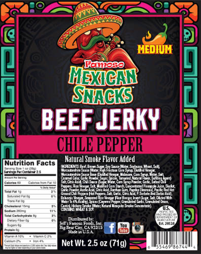 Chili Pepper beef jerky