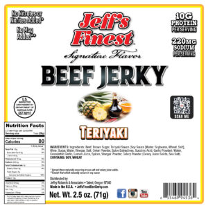 Teriyaki beef jerky